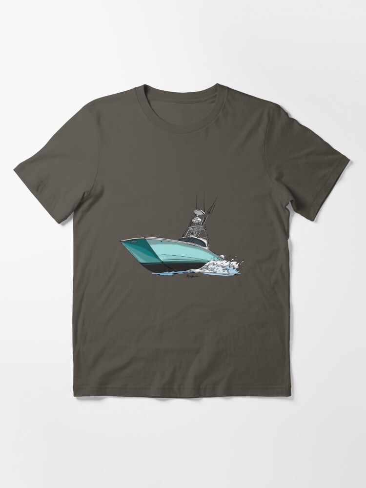 Freeman Merrit boat works Center Console Sports Fish Essential T-Shirt for  Sale by Michael Garber