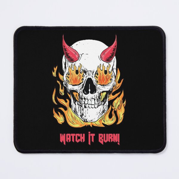 Item preview, Fire Skull with Horns Watch It Burn designed and sold by MadMando.