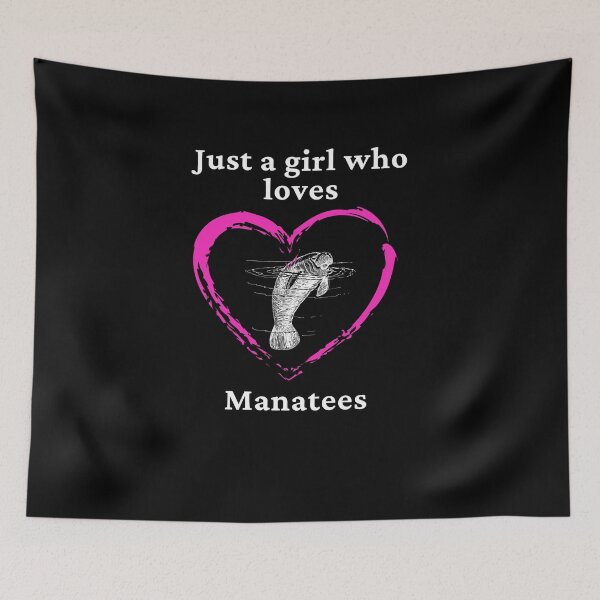 Item preview, Just a girl who loves Manatees  designed and sold by NorthStar-Shop.