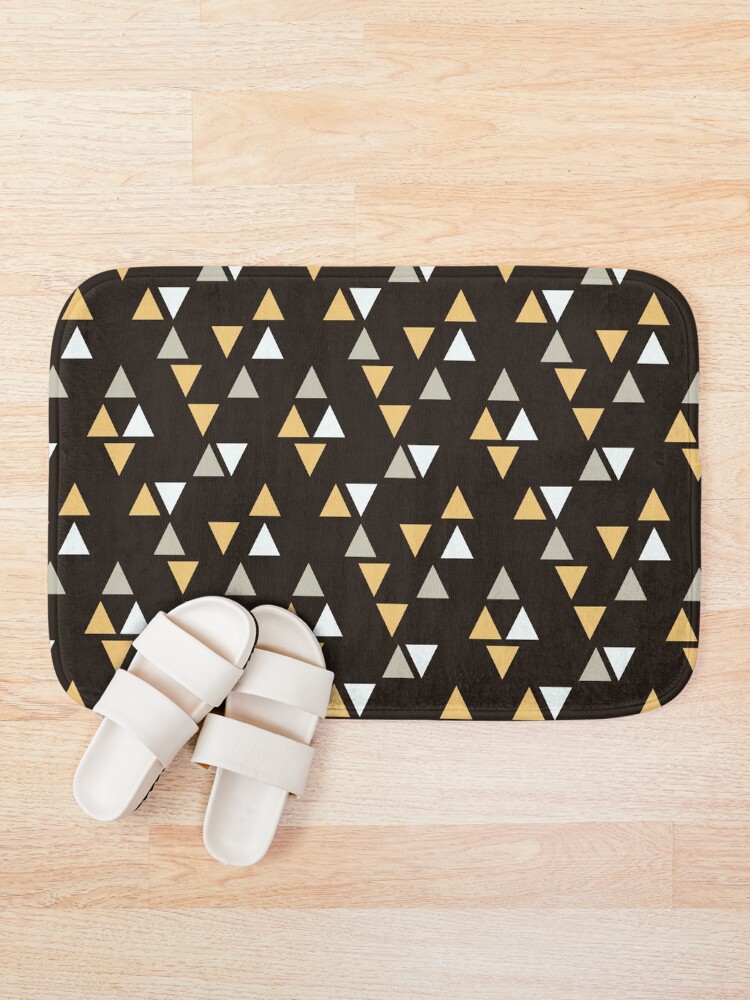 Thumbnail 1 of 6, Bath Mat, Minimal Colorful Abstract Pattern designed and sold by ExploreTheStore.