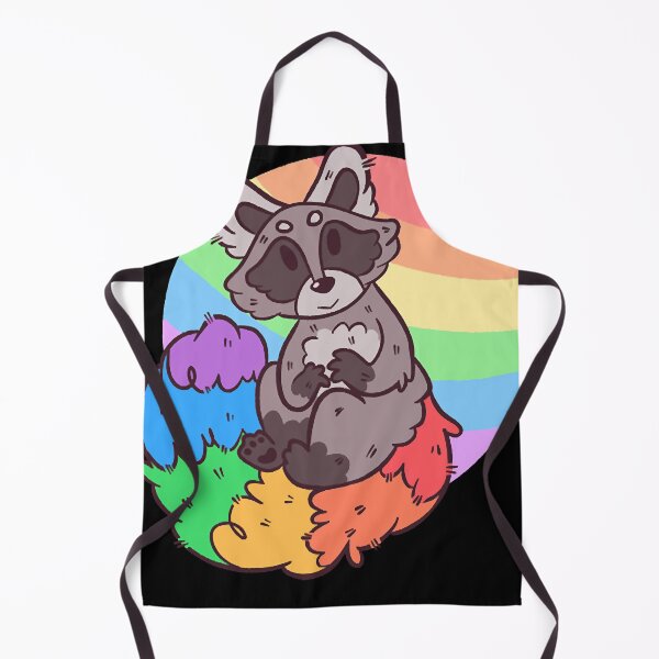 Aperçu de l'œuvre Smiling Pride Raccoon RAINBOW Classic créée et vendue par SeattlePietz.