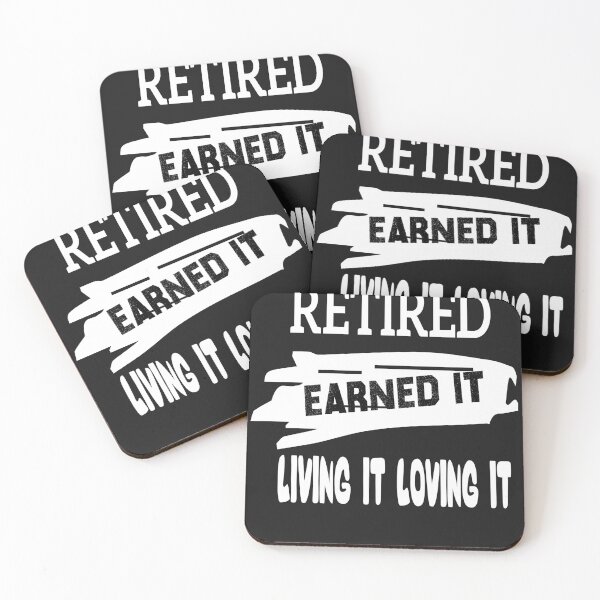 Item preview, Funny retired earned it living it loving it Retired Earned It Living It Loving It Funny Trendy ,Graphic Design Popular Gift ,White T-Shirt designed and sold by sodoprod.