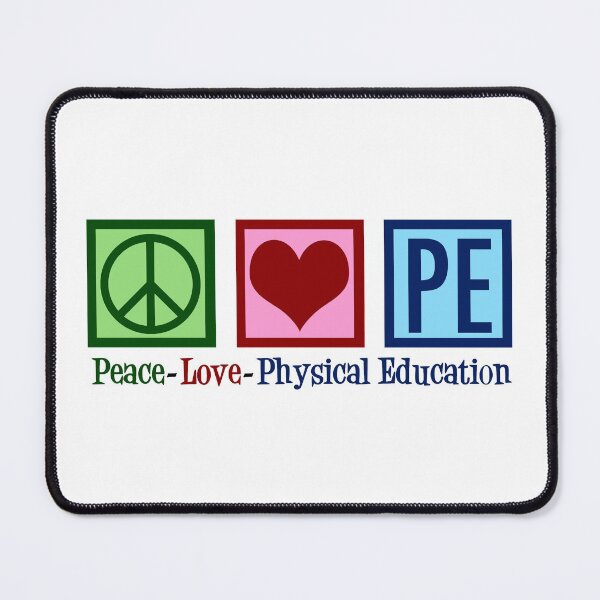 Item preview, Peace Love PE Teacher | Physical Education designed and sold by Epic Love Designs.