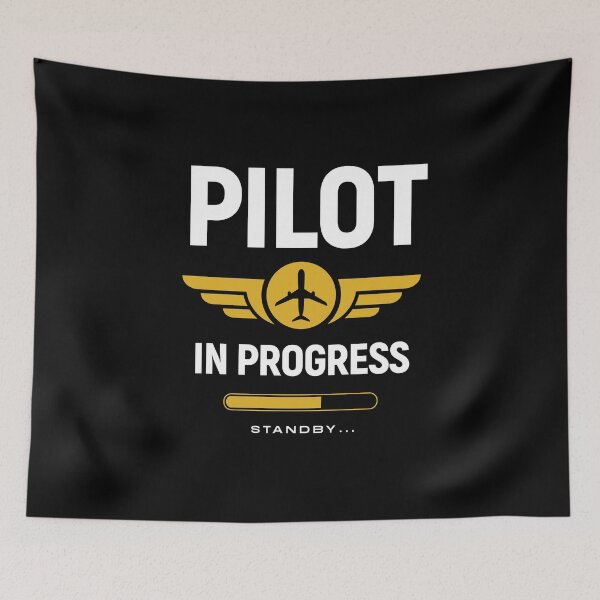 Item preview, Pilot in Progress Flight School Student designed and sold by Uppercase Tees.