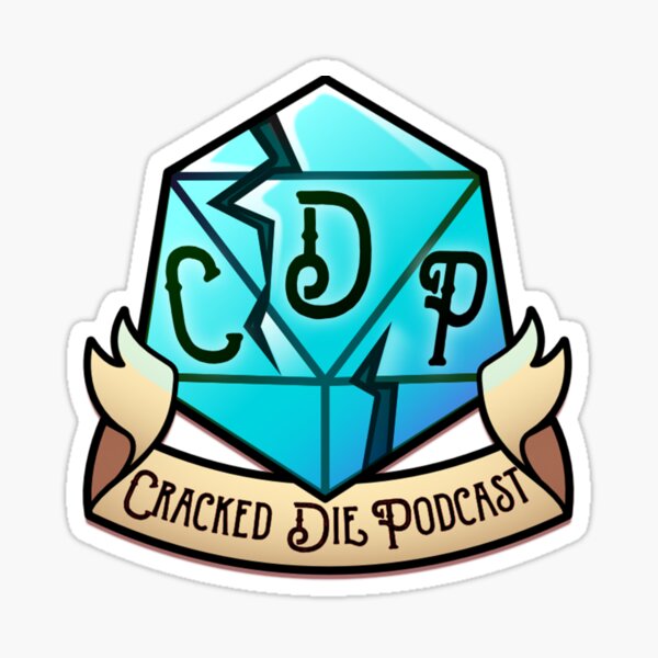 Cracked Die Podcast MiniLogo Sticker
