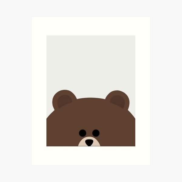 Line Friends Art Prints For Sale Redbubble