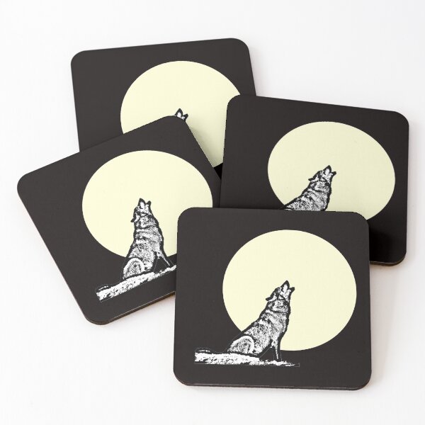 Item preview, Wolf Howling At Moon designed and sold by RevolutionInPaint.