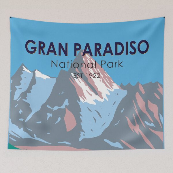 Item preview, Gran Paradiso National Park Italy Vintage designed and sold by KrisSidDesigns.