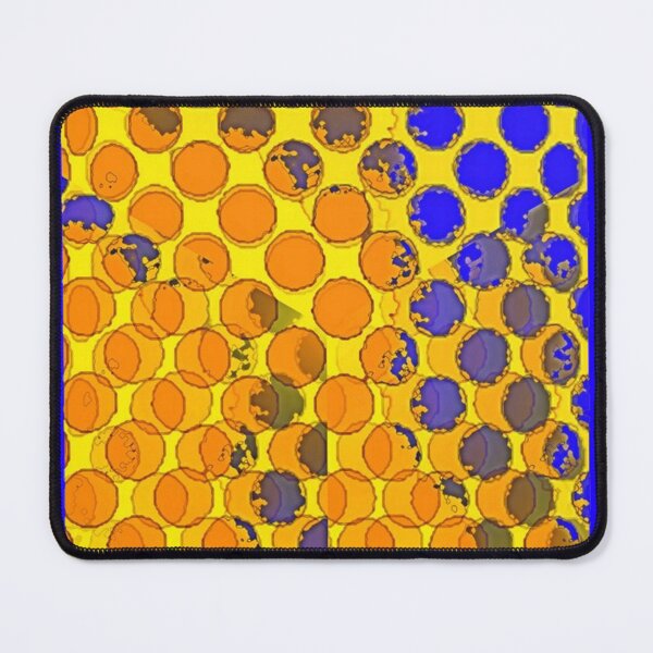 Item preview, BLUE-GOLD OPTICAL PATTERN MODERN ART designed and sold by sharlesart.