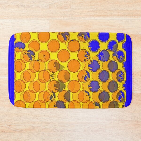 Item preview, BLUE-GOLD OPTICAL PATTERN  MODERN ART designed and sold by sharlesart.