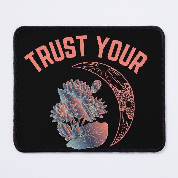 Item preview, Trust your intuition - traditional tattoo moon lotus third eye design designed and sold by theslowdown.