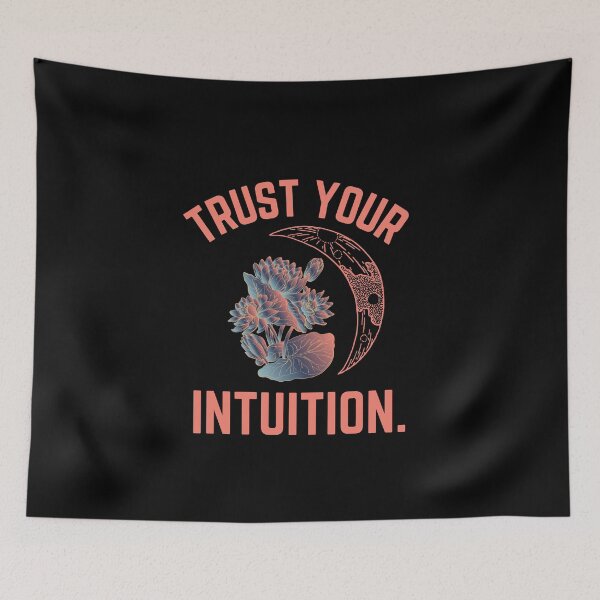 Item preview, Trust your intuition - traditional tattoo moon lotus third eye design designed and sold by theslowdown.