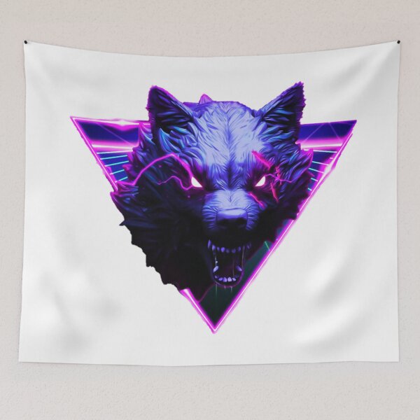 Item preview, wolf with glowing eyes designed and sold by wolvoo.