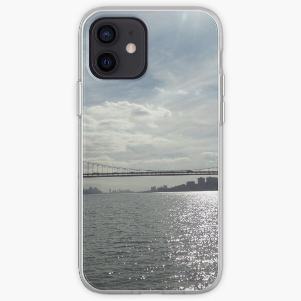 George Washington Bridge, Hudson River, New York City iPhone Soft Case