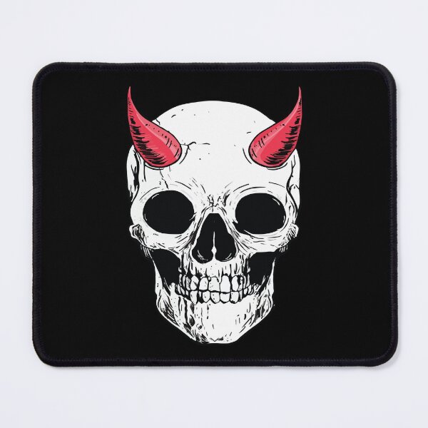 Item preview, Skull with Red Horns designed and sold by MadMando.