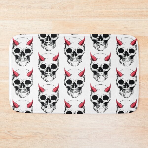 Item preview, Skull with Red Horns designed and sold by MadMando.