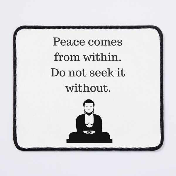Item preview, Buddhist Quote  - peace comes from within designed and sold by Inspirationmotivation.