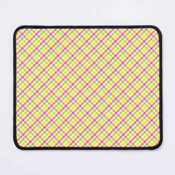 Pretty Plaid Pattern Mouse Pad