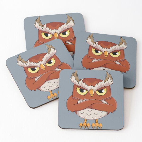 Item preview, Cute Angry Owl designed and sold by SOKOLIK-OK.