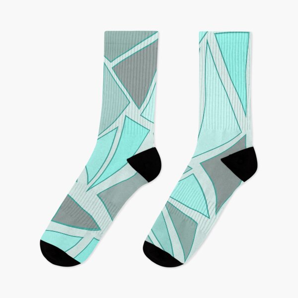 Item preview, Teal Gray Triangles designed and sold by ArtMeetsPizza.