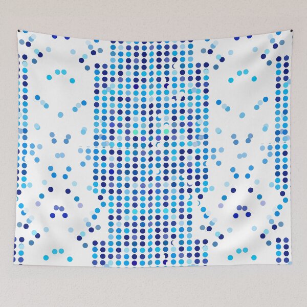 Item preview, Blue Doted Geometric abstract Liquorice Background designed and sold by Red-ElYoubi.
