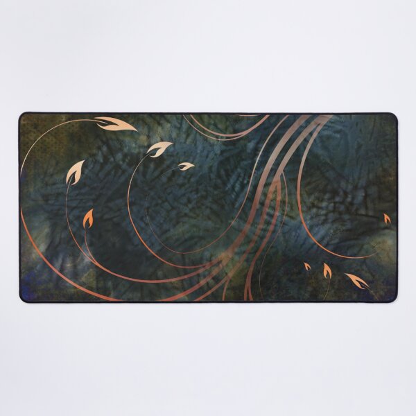 Item preview, Midnight Garden Botanical Gold Autumn Flames Leaves designed and sold by IZiets.