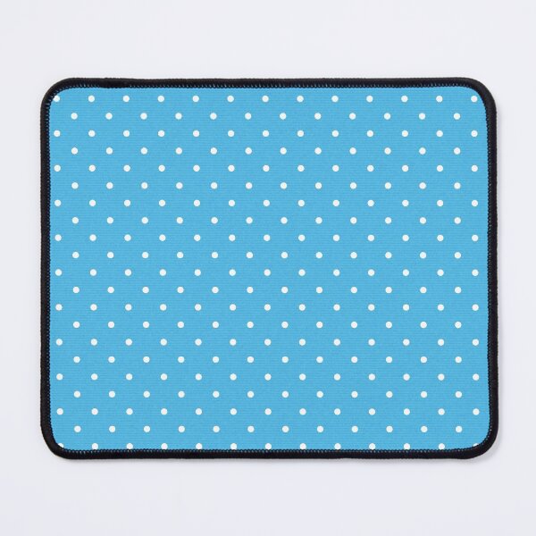 Blue Polka Dot Pattern Mouse Pad