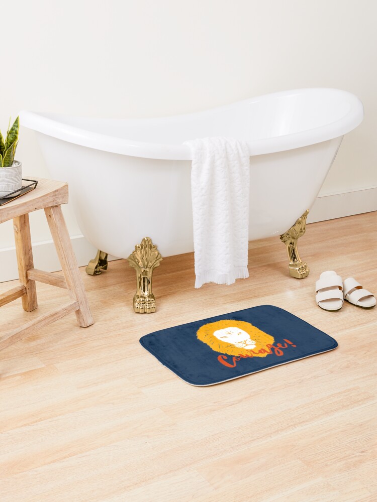 Thumbnail 2 of 6, Bath Mat, Courage designed and sold by cheesim.