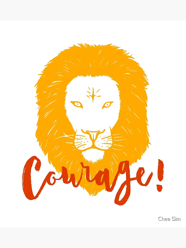 Thumbnail 3 of 3, Poster, Courage designed and sold by Chee Sim.