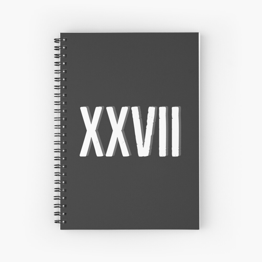 Roman number XXVII Journal for Sale by Rayner21 | Redbubble