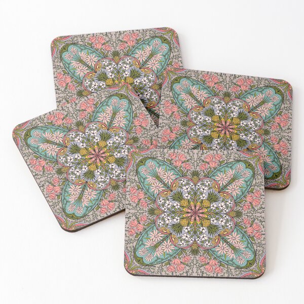 Item preview, Boho Rose Pineapple Medallion designed and sold by ALEXIA SPEEKS.