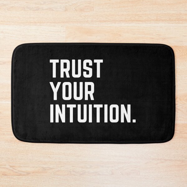 Item preview, Trust your intuition - inspirational quote white font design designed and sold by theslowdown.