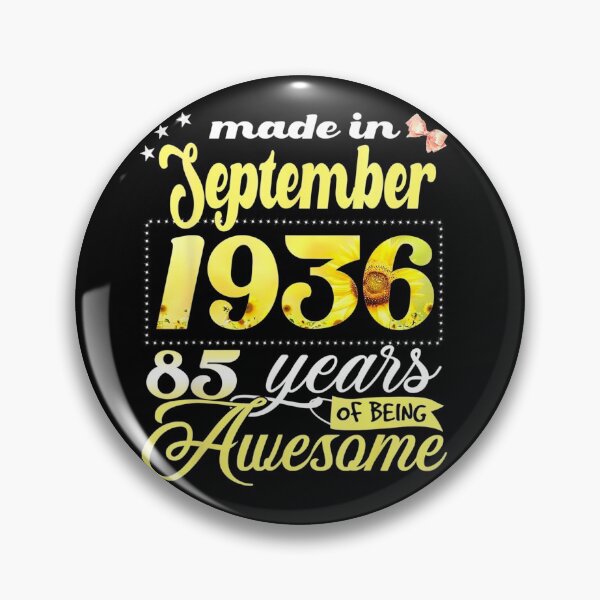 Item preview, 85th Birthday Floral Gift For Womens Born In September 1936  designed and sold by CHTankdesign.