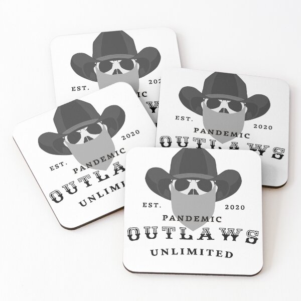 Item preview, Pandemic Outlaws Masked Skull Cowboy  - Humor 2020 designed and sold by ViewerEqualsPhoton.