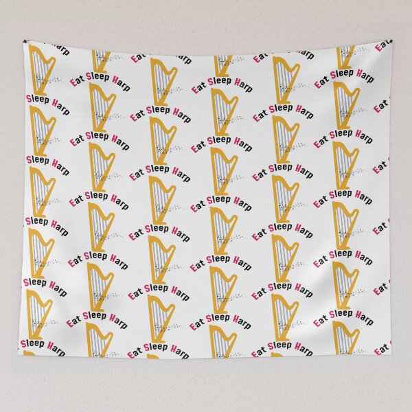 Item preview, Funny Harp, Harp Heartbeat , Harp Player , Eat Sleep Harp designed and sold by so01.