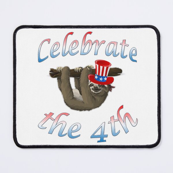 Item preview, American Sloth Celebrate the 4th designed and sold by AliCatOriginals.