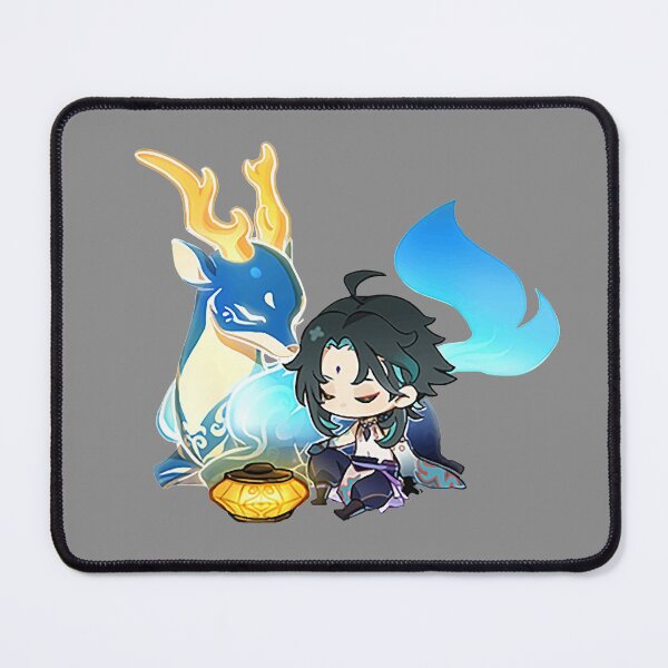 Item preview, Genshin Impact - Chibi Xiao in a Lantern Rite Event With Divine Deer designed and sold by Krimsy.