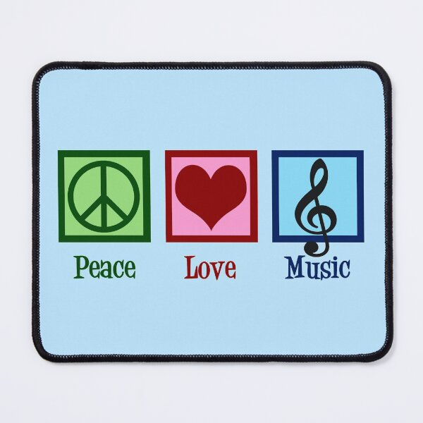 Item preview, Peace Love Music designed and sold by Epic Love Designs.