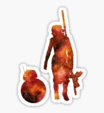 The Droid & The Girl with the Staff Sticker