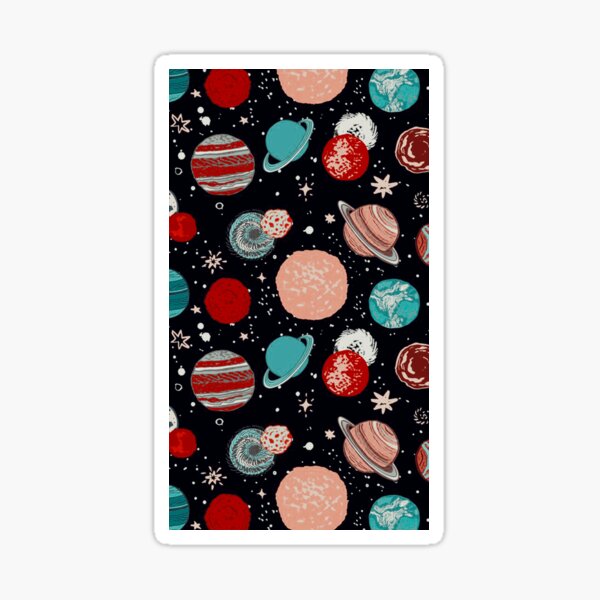 Phone Case Sky and Solar System Sticker