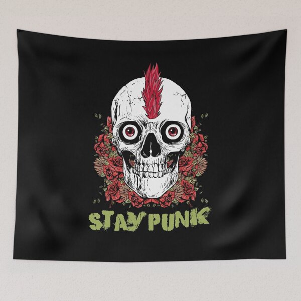 Item preview, Stay Punk - Skull And Roses designed and sold by MnEmzStudio.