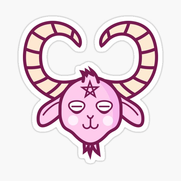 Cute Satanic Goat Sticker