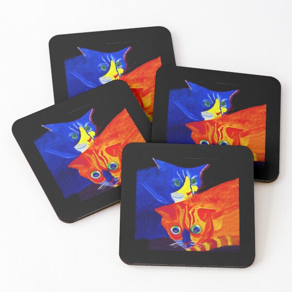 Item preview, Colorful Cats Daisy and Morris designed and sold by Carlo Varo.