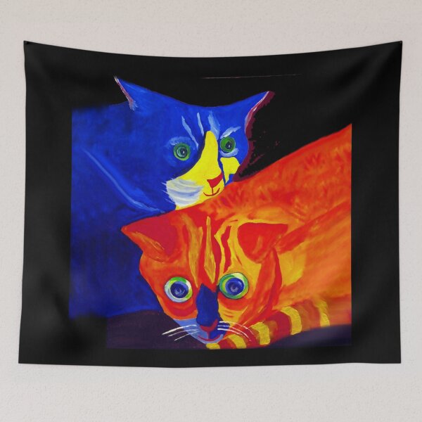 Item preview, Colorful Cats Daisy and Morris designed and sold by Carlo Varo.