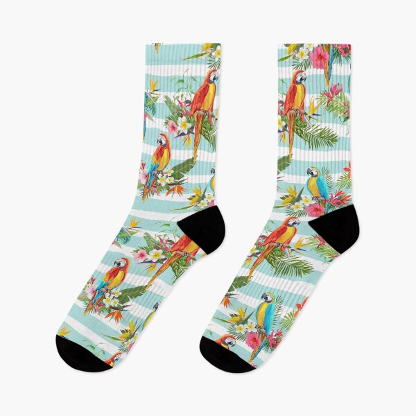Item preview, Hawaiian Tropical Summer Paradise Floral Birds Parrots designed and sold by Ross-Sergey.