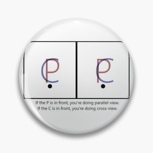 Item preview, Parallel view vs. cross view designed and sold by BubbleMeTender.