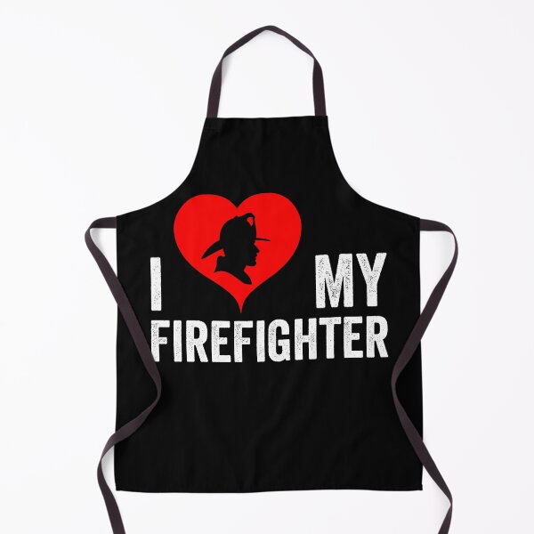 Item preview, I Love My Firefighter I Red Heart My Fireman Firewoman designed and sold by HorizonDesignz.