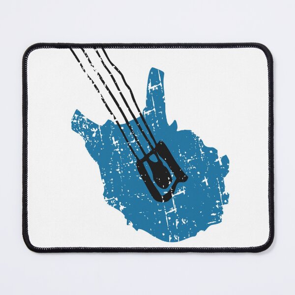 Item preview, Distressed Blue Electric Bass Guitar designed and sold by JoBella-Designs.