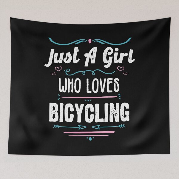 Item preview, Just A Girl Who Loves Bicycling - Funny Gift Idea For Bicyclers 2021 designed and sold by RedHive.