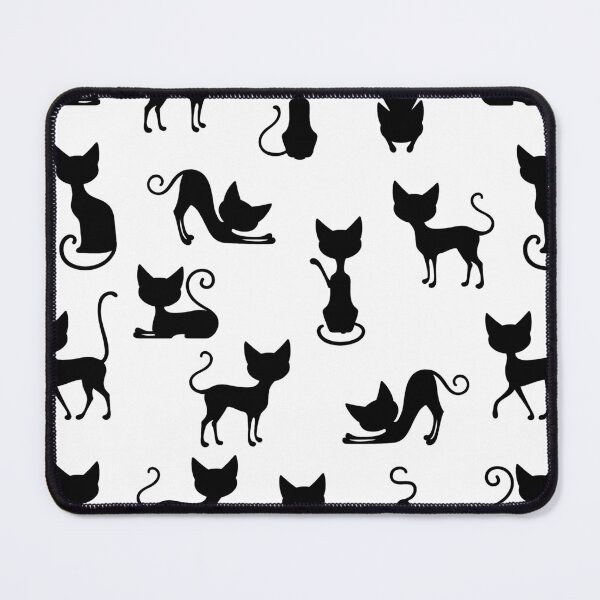 Item preview, cat black position designed and sold by marketfeliz.